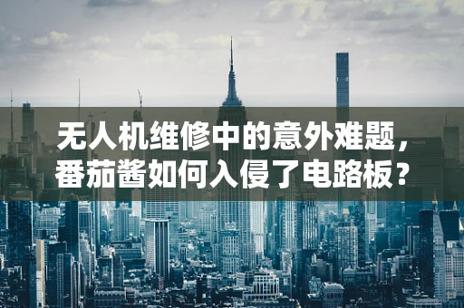 无人机维修中的意外难题，番茄酱如何入侵了电路板？
