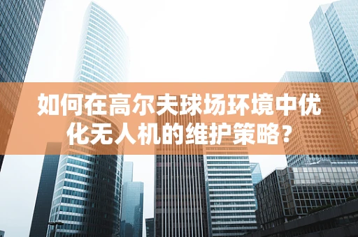 如何在高尔夫球场环境中优化无人机的维护策略？