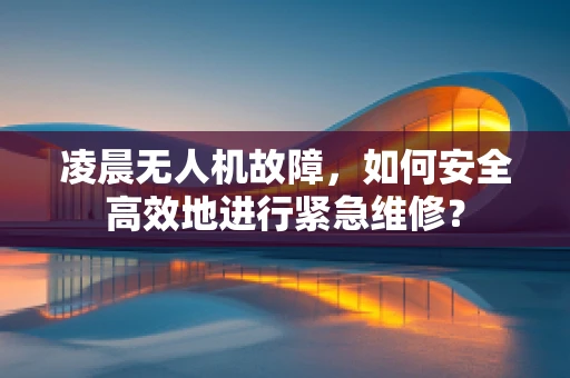 凌晨无人机故障，如何安全高效地进行紧急维修？