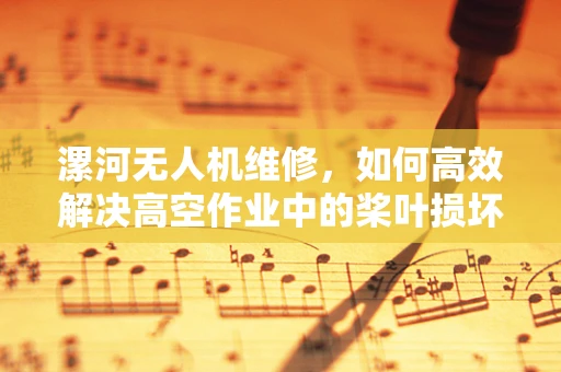 漯河无人机维修，如何高效解决高空作业中的桨叶损坏问题？