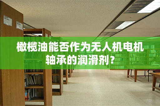 橄榄油能否作为无人机电机轴承的润滑剂？