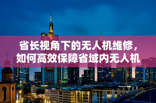 省长视角下的无人机维修，如何高效保障省域内无人机安全飞行？
