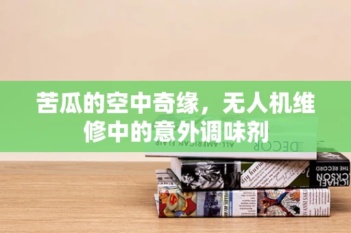 苦瓜的空中奇缘，无人机维修中的意外调味剂