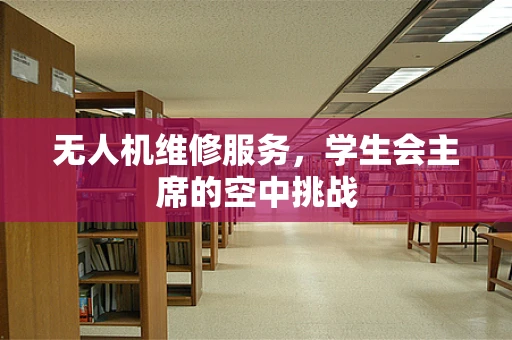 无人机维修服务，学生会主席的空中挑战