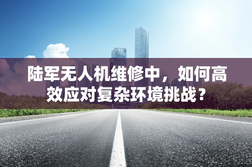 陆军无人机维修中，如何高效应对复杂环境挑战？