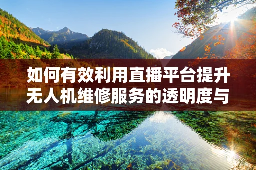 如何有效利用直播平台提升无人机维修服务的透明度与互动性？