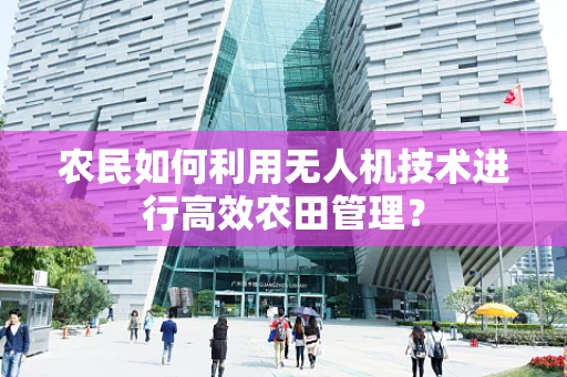 农民如何利用无人机技术进行高效农田管理？