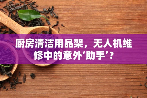 厨房清洁用品架，无人机维修中的意外‘助手’？