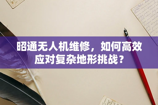 昭通无人机维修，如何高效应对复杂地形挑战？