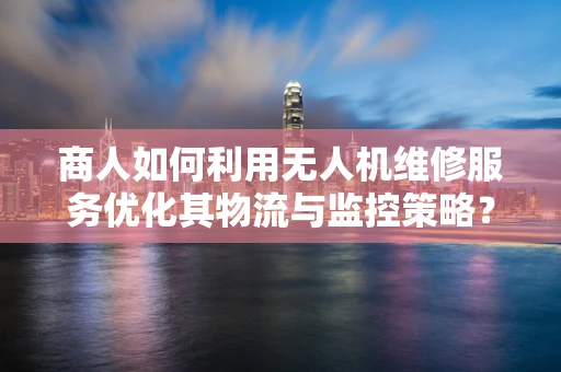 商人如何利用无人机维修服务优化其物流与监控策略？