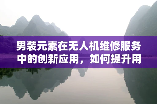 男装元素在无人机维修服务中的创新应用，如何提升用户体验？