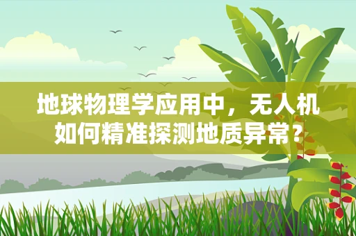 地球物理学应用中，无人机如何精准探测地质异常？