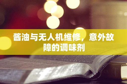 酱油与无人机维修，意外故障的调味剂
