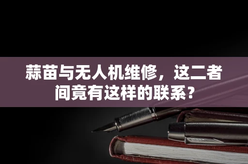 蒜苗与无人机维修，这二者间竟有这样的联系？