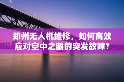 郑州无人机维修，如何高效应对空中之眼的突发故障？