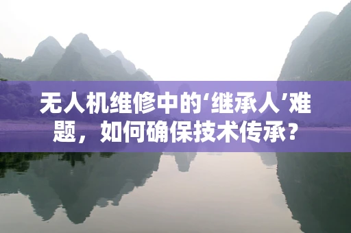 无人机维修中的‘继承人’难题，如何确保技术传承？