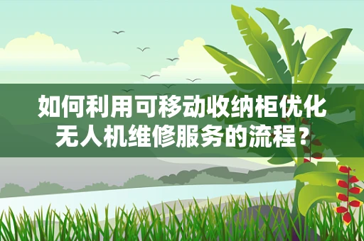 如何利用可移动收纳柜优化无人机维修服务的流程？
