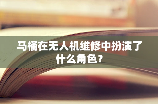 马桶在无人机维修中扮演了什么角色？