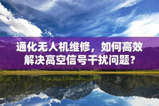 通化无人机维修，如何高效解决高空信号干扰问题？