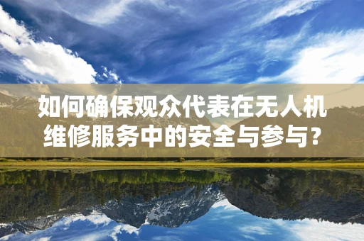 如何确保观众代表在无人机维修服务中的安全与参与？