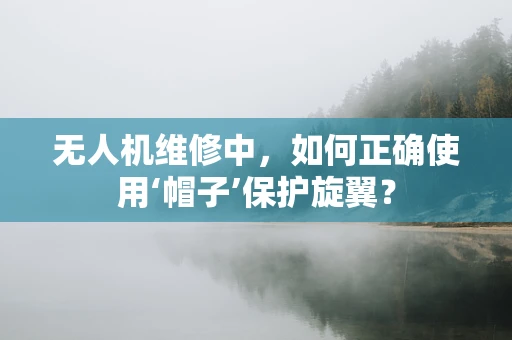无人机维修中，如何正确使用‘帽子’保护旋翼？