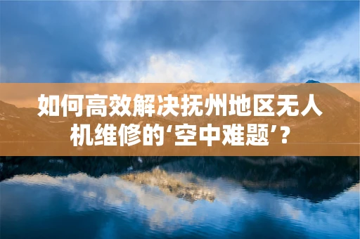 如何高效解决抚州地区无人机维修的‘空中难题’？