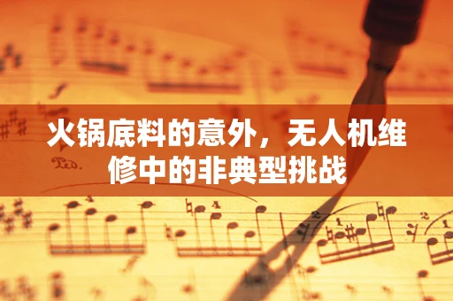 火锅底料的意外，无人机维修中的非典型挑战