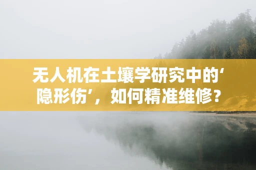 无人机在土壤学研究中的‘隐形伤’，如何精准维修？