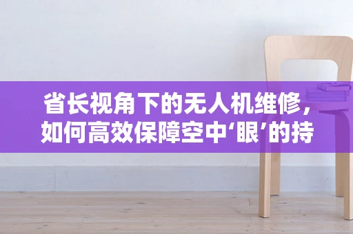 省长视角下的无人机维修，如何高效保障空中‘眼’的持续运作？
