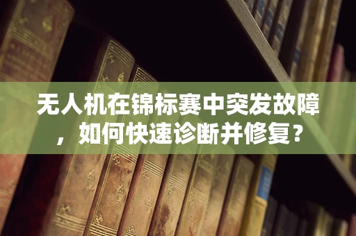 无人机在锦标赛中突发故障，如何快速诊断并修复？