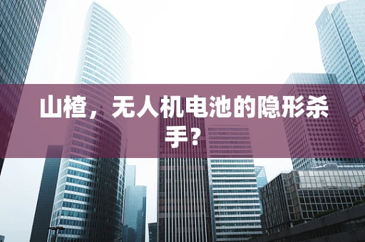 山楂，无人机电池的隐形杀手？