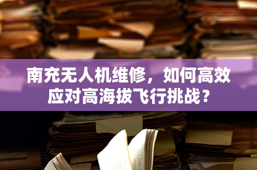 南充无人机维修，如何高效应对高海拔飞行挑战？