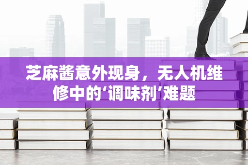 芝麻酱意外现身，无人机维修中的‘调味剂’难题