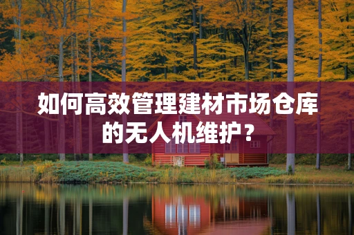 如何高效管理建材市场仓库的无人机维护？