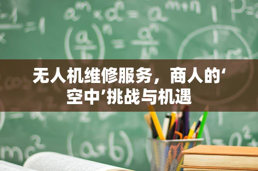 无人机维修服务，商人的‘空中’挑战与机遇