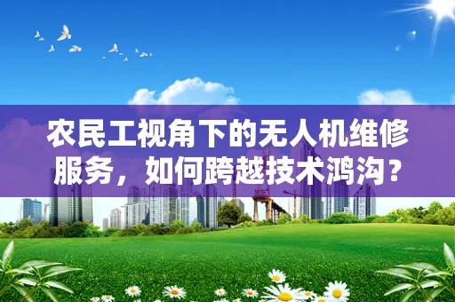 农民工视角下的无人机维修服务，如何跨越技术鸿沟？