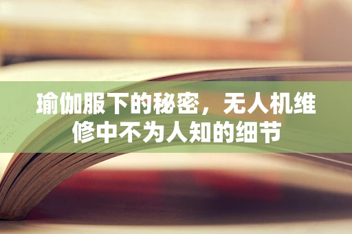 瑜伽服下的秘密，无人机维修中不为人知的细节