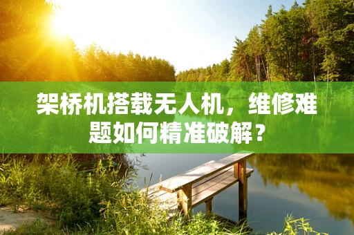 架桥机搭载无人机，维修难题如何精准破解？