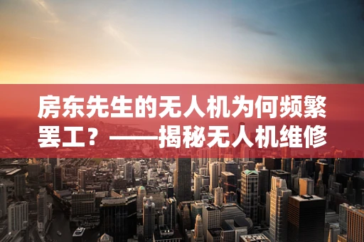 房东先生的无人机为何频繁罢工？——揭秘无人机维修的隐形挑战
