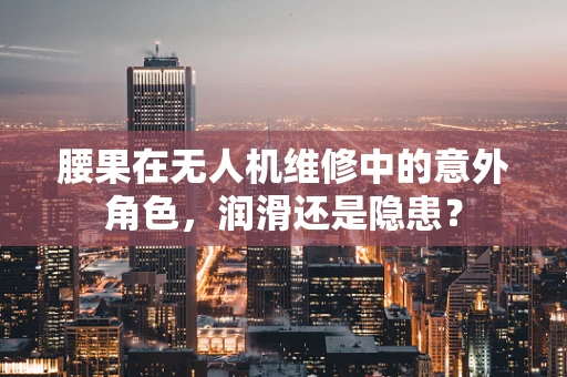 腰果在无人机维修中的意外角色，润滑还是隐患？
