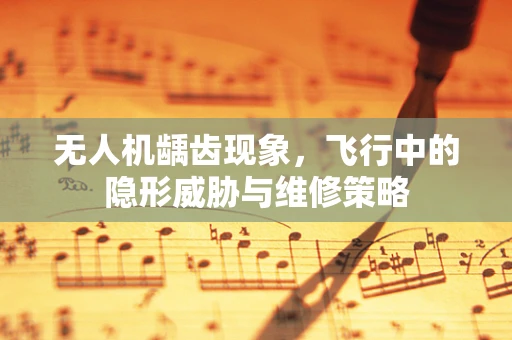 无人机龋齿现象，飞行中的隐形威胁与维修策略