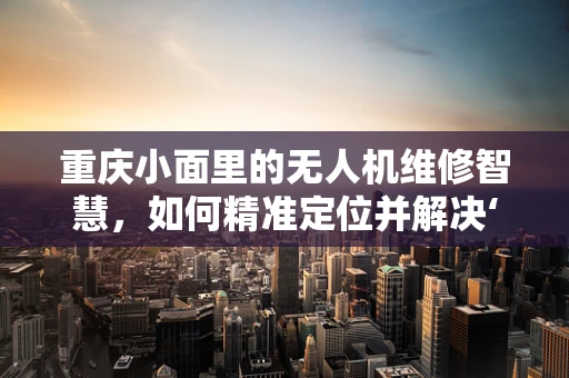 重庆小面里的无人机维修智慧，如何精准定位并解决‘空中故障’？