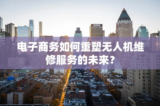 电子商务如何重塑无人机维修服务的未来？