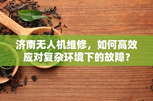 济南无人机维修，如何高效应对复杂环境下的故障？