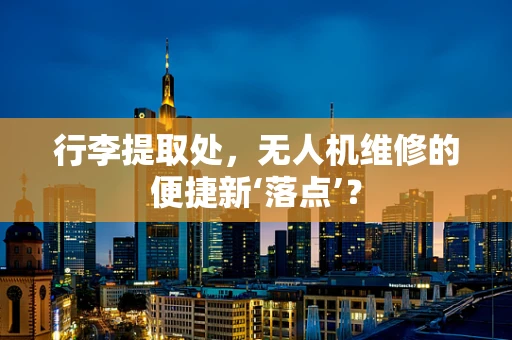 行李提取处，无人机维修的便捷新‘落点’？