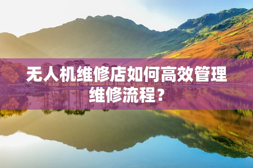 无人机维修店如何高效管理维修流程？