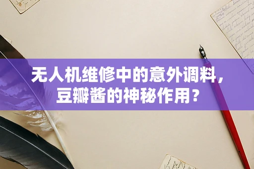 无人机维修中的意外调料，豆瓣酱的神秘作用？