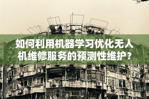 如何利用机器学习优化无人机维修服务的预测性维护？
