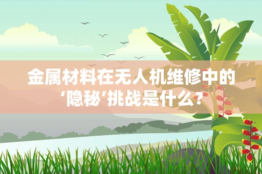 金属材料在无人机维修中的‘隐秘’挑战是什么？