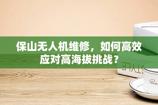 保山无人机维修，如何高效应对高海拔挑战？